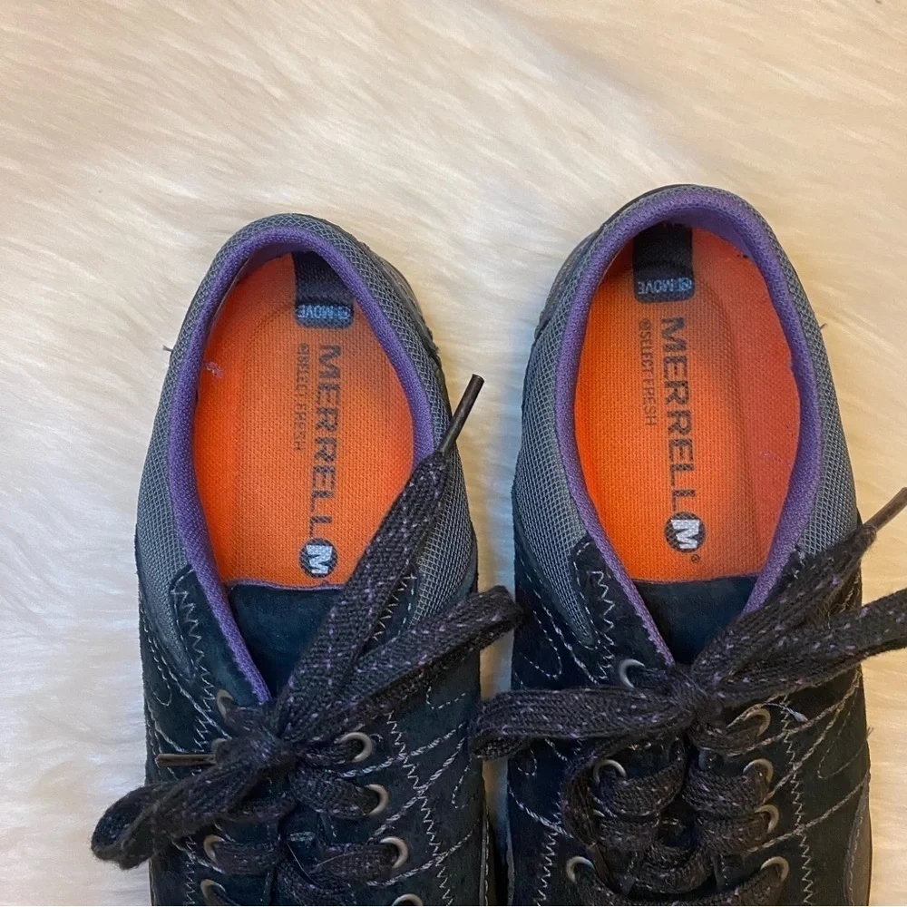 Merrell Black & Purple Sneakers Size 6.5